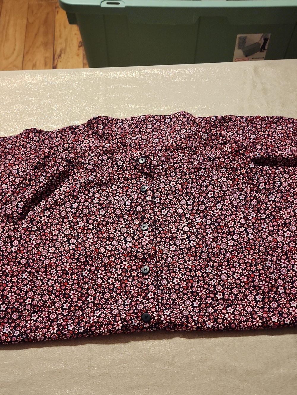 Floral A-Line Skirt in Pink & Black